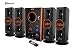 Vemax Eiffel BLUETOOTH Hi Bass Surround Sound System & Tower Speakers With FM USB AUX MMC ( Black & Copper) RS.3990.00