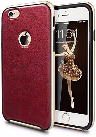iVapo Protective Case for iPhone 6S Plus (5.5" Screen) Leather (PU) Style Wine Red