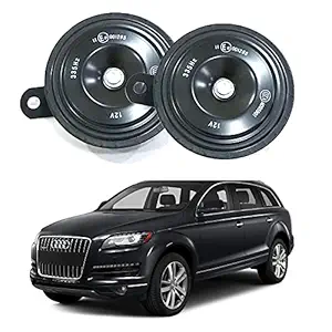 Oshotto FK-L90 electromagnetic 12V Disc Horn Compatible with Audi Q7 (2018-2021) (Set of 2, Black)