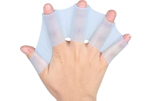 FILOEEX 2 Pair Silicone Swimming Hand Fins,Silicone Fins Swimming Gloves,Webbed Swim Gloves Finger Frog,Swimming Gloves,Aquatic Gloves Flippers,Silicone Hand Fins for Kids Women Men for Swimming Training