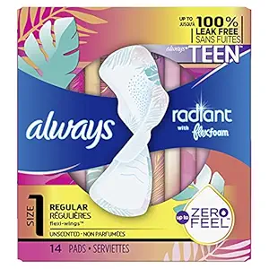 Always Totally Teen Always Radiant Infinity Pads (14 Count)