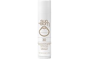 Sun Bum SPF 30 Mineral Sunscreen Lip Balm | Hawaii 104 Act Compliant (Octinoxate & Oxybenzone Free) Broad Spectrum Natural Lip Care with UVA/UVB Protection | .15 oz