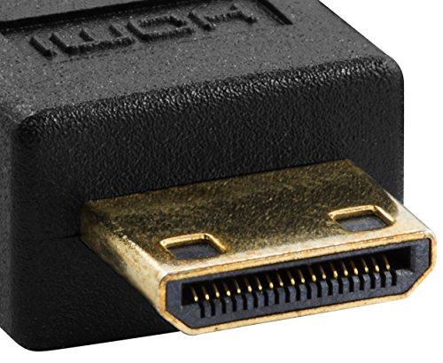 mumbi High Speed MINI HDMI Kabel Full HD 3D / Mini HDMI C Stecker auf HDMI A Stecker – VERGOLDETE Kontakte 1m - 5