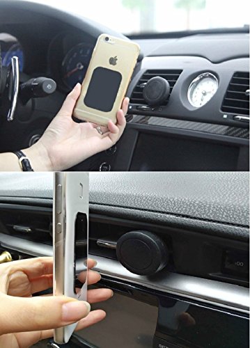 MEACOM MetallplÃ¤ttchen Set 4 StÃ¼ck Handy Halterung Metall PlÃ¤ttchen Ersatz 3M-RÃ¼ckseite Magnet KFZ Halterungen Metallplatte Phone Halter Platte fÃ¼r Handy und GPSï¼ˆ2 Rechteck und 2 Rundeï¼‰