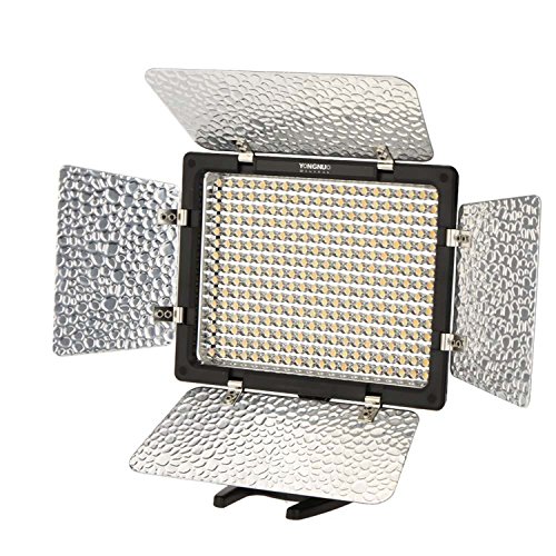 Yongnuo YN-300 III LED lumi  re r  glable 3200k-5500k Temp  rature de couleur pour DSLR Canon Nikon Olympus Pentax Samsung Sony avec Fonctionnement du t  l  phone    distance IR   un stylo de nettoyeur