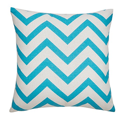 Avanzza 2er-Set Kissenhülle / Kissenbezug 40×40 cm in Türkis für Kissen, Sofakissen / Sofa Kissen und Dekokissen / Deko Kissen aus der Linie Decor Chic - 2