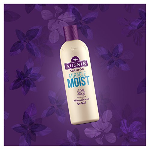 Aussie Miracle Moist Shampoo für strapaziertes, traurig-trockenes Haar, 1er Pack (1 x 300 ml) - 3