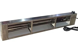 L-xiny Lampada di Calore per Alimentare, Commerciale Lampada per Scaldavivande Lampada a Buffet Lampada Riscaldante per Alimenti per Cucina e Ristorante, 30-80℃ Regolabile