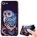Produktbild Hülle für iPhone 7,Handyhülle für iPhone 8,Ultra Dünn Handyhülle,Leweiany 3D Kreativ Bunte Malerei Eule Painted Matt Prägung Muster Ultra Dünn Soft TPU Silikon Gummi Schutzhülle Kratzfeste und Scratch-Resistant Handytasche Schutz Handy Hülle Case Rückseite Handy Tasche Premium Shell Slim Etui Schale Bumper Case für Apple iPhone 7/8 4.7 Zoll Anti-Scratch Schutzhülle