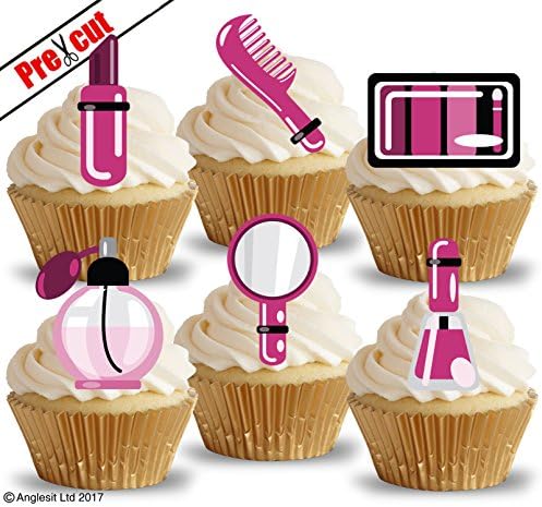 PRE-CUT GIRL WOMEN ACCESSORIES III. EDIBLE RICE/WAFER PAPER CUPCAKE CAKE DESSERT TOPPERS BIRTHDAY PARTY DECORATIONS