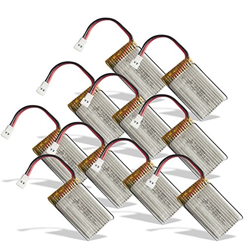 Preisvergleich Produktbild 10 X Ersatzakku für SYMA X5 ( C ) Quadrocopter Drohne 550mAh