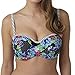 Panache Womens Elle Underwired Bandeau Bikini Top size 34E in Multicoloured