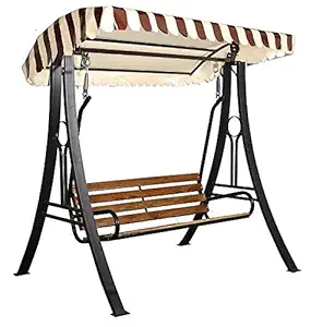 Unique Best Buy - Outdoor Swing with Canopy Roof Hammock Chair 3 Seat High Strong Iron 350 kg. Capacity