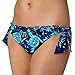 Ultimate Beach Womens Blue Tropic Bunny Tie Side Bikini Bottoms 8