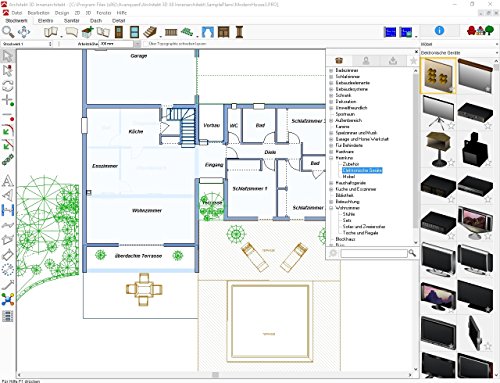 Avanquest Architekt 3D X8 Innenarchitekt - Software de dise  o automatizado  CAD   Alem  n  PC  1GHz Intel Pentium  512 MB  4500 MB  DVD-ROM 