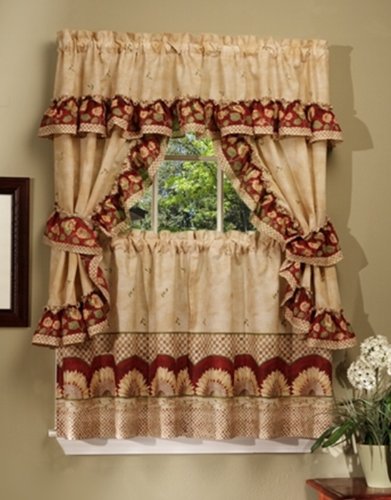 Achim Home Furnishings Sunflower - Printed Cottage Set - 57"x36"
