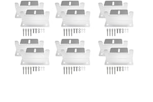 WETOWN 12 Stück Solarmodul Z-Halter für Montage Solarpanel Dachmontage Z-Halterung mit Muttern und Schrauben, Aluminium Befestigung Solar Panel für Wohnmobile, und andere Off-Gird-Dach Installation