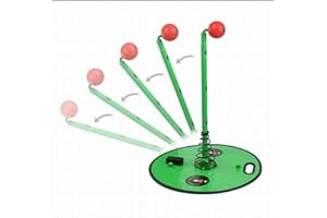 Onlinemania Knock Knock Cricket Training Batting Aid Cricket Batting Equipment Green Orange (Green Kit)