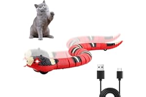 XEERUN Elektrisches Schlange Spielzeug, Smart Sensing Schlange Spielzeug, Intelligente Schlangenspielzeug, Intelligenter Sensor, USB wiederaufladbar, für Streiche, Kinder, Katzenspielzeug