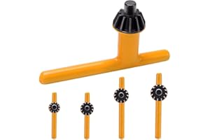 VooGenzek 4 Pezzi Chiavetta per Mandrino Universal per Trapano Elettrico con Gomma, per 6mm 10mm 13mm 16mm