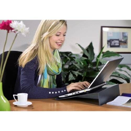 Hama Laptopst  nder Kochbuchst  nder in Carbonoptik  Laptophalter f  r Notebooks  Laptops  Tablet  eBook-Reader  Notenhefte und B  cher  rutschfeste G