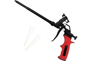 NAMYOPRCE Pistola per Schiuma Poliuretanica, Pistola in schiuma poliuretanica professionale rivestita in Teflon con ugello in acciaio inox ed impugnatura ergonomica