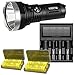 Produktbild Combo: Acebeam K65 Cree XHP70.2 LED De-Domed 6200 Lumen Flashlights w 4x Nitecore 35A 18650 batteries, Folomov A4 Fast Charger & 2x Eco-Sensa battery cases