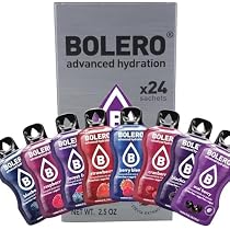 Set De 24 Sachets De Mix à Boire Bolero - 24 Saveurs Différentes - 3g Par Sachet - Pour Eau Pétillante Ou Plate - Neuf Sous Boîte