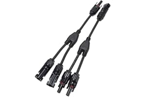 DONGGE Solar connector Y branch parallel adapter Solar panel cable Photovoltaic plug distributor