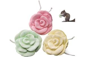 Wudaizhi Juguete mordedor para hámsters, Chinchillas y Conejos, 3 Piezas de Piedra de mordedura Mineral de Calcio para pequeños Animales.