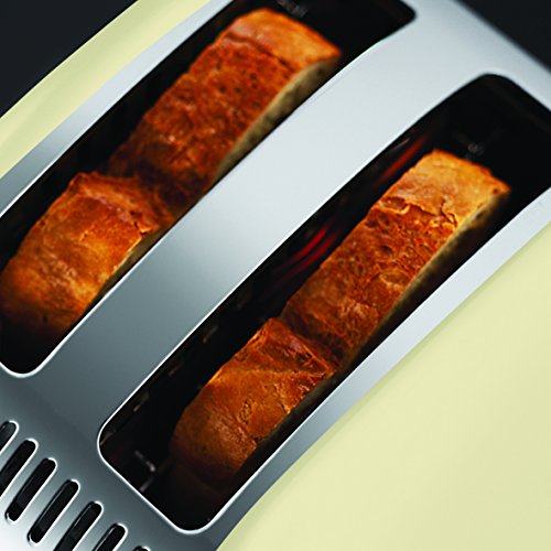 Russell Hobbs 23334-56 Colours Plus+ Classic Cream Toaster, 6 einstellbare Bräunungsstufen, 2 extra breite Toastschlitze, creme - 4