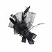 ACTLATI Retro Hair Clip Netting Race Flower Barrette Black Feather Cocktail Party Headwear RS.1639.00