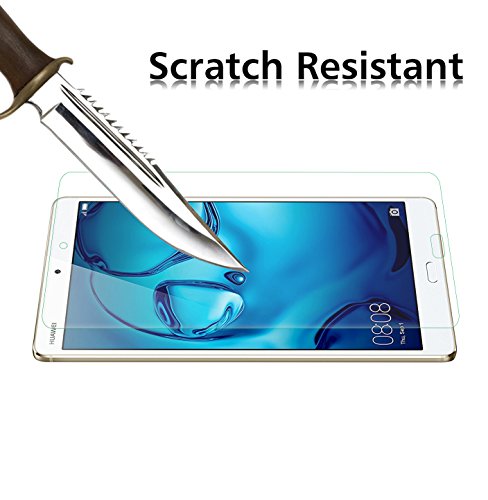 ELTD Huawei Mediapad M3 8.4 Displayschutz, Glas Folie Schutzfolie Glas Panzerfolie Displayschutzfolie, Klar Anti-Kratz,9H Hardness aus - 5
