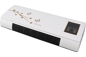 SONEW Aire Acondicionado Montado en la Pared de Doble Uso, Mini Máquina de Refrigeración y Calefacción Eléctrica Portátil con Temporizador y Control Remoto para el Baño del Dormitorio