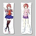Xingbiyou Anime Dakimakura 50x150cm Doki Doki Literature Club Hugging Body Pillow Cover Case Double-Sided Print (Sayori)