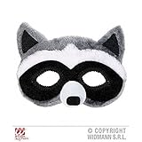 Augenmaske / Maske / Gesichtsmaske plüschiger Waschbär ( Waschbärkostüm / Tierkostüm Zubehör )