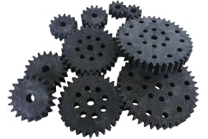 Assortiment de roues dentées Reely 330219 bois, plastique Type de module: 1.0 Nombre de dents: 10, 15, 20, 30, 40 10 pc
