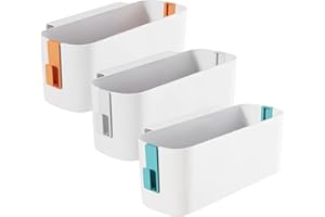 CHUENHEI 3 Stück Bett Organizer zum Einhängen, Hängebett Organizer mit 2 Abnehmbarer Haken, Bettablage zum Einhängen, Nachttisch Organizer Korb für Familie, Etagenbett, Wohnheim