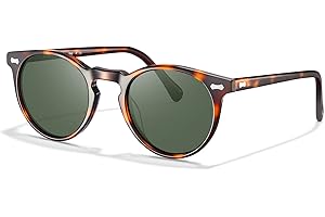 Carfia Gafas de sol Mujer Polarizadas Vintage con Montura de Acetato y Protección UV400