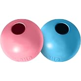 KONG Puppy Ball with Hole for Puppies, Small | Soft Rubber Ball for Puppies with Hole, Relieves Teething Gums, Puncture Resis