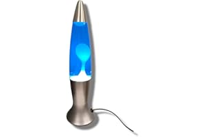 Signes Grimalt 83627 - Lampe de bureau lave, 40 cm, bleu-blanc