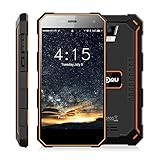 Nomu S10 Smartphone Ohne Vertrag Outdoor Handy mit Dual SIM 5.0 Zoll, 4G Android 6.0, 2GB RAM +16GB ROM, IP68, Quad Core, 5000mAh Akku, 8MP Hauptkamera Wasserdichtes Staubdichtes Stoßfestes (Orange)