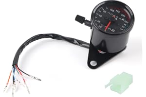 Motorcycle Dometer Speedometer Meter Signal Dual Digital Display KM/H Universal 1pcs