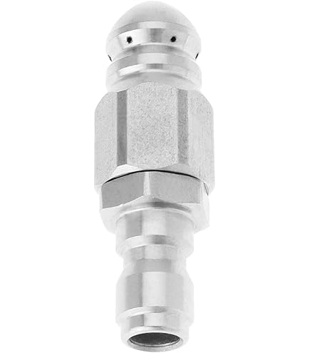 Buse De Nettoyage Pour Karcher - Pour Égouts Et Canalisations - Acier Inoxydable - 1/2" Filetage - 80 L/min