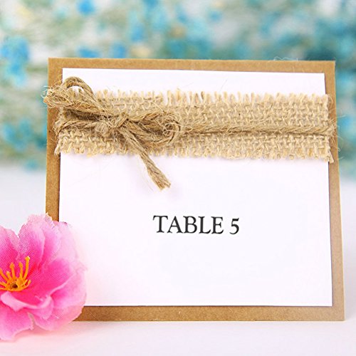 NUOLUX Tischkarten, 10pcs Name Tabelle Tischkarten für Hochzeitsparty - 7