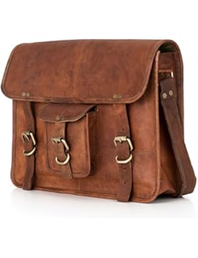Umhängetasche BERLINER BAGS Berlin Messenger Aktentasche Tragetasche Laptoptasche 15 zoll Ledertasche Vintage...