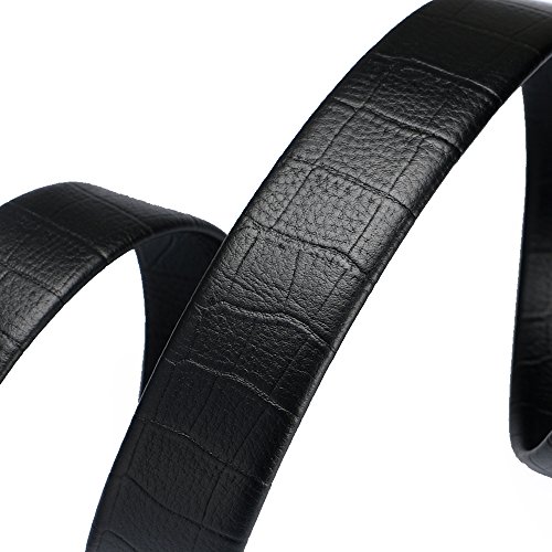 VRLEGEND Herren Gürtel Ledergürtel Büffelledergürtel mit Automatik Schnalle 125cm Lange - 4