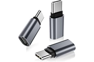 RUXELY USB C Extender Adapter 3Stück,PD 100W Typ C 3.1 Gen2 Buchse auf Stecker Verlängerung Konverter,Thunderbolt 3 Extension Connector für Lifeproof Otterbox Case,iPhone 16,Samsung Z Flip 6 5,S25,A55