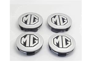 TEMKIN Lot 4 Cache-moyeux pour MG MG4 2022-2023,ABS et Alliage de Haute qualité Roue Badge Jante Capuchons Centre avec Logo Couvercle Moyeu Central Pneus Accessoires décoration Forme,56MM