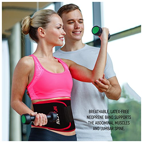 MoActiv Fitnessgürtel Bauch für Männer und Frauen Slimmer Belt - 5